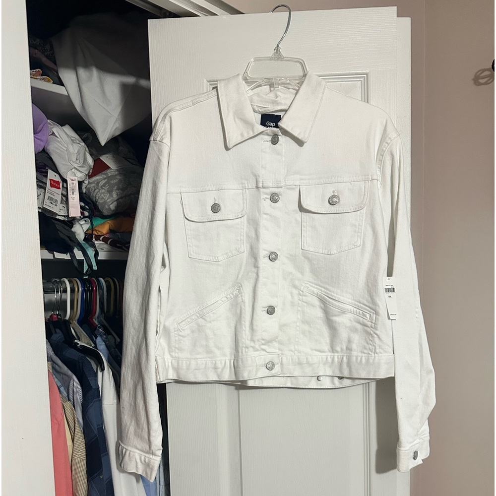White Gap Denim Jacket